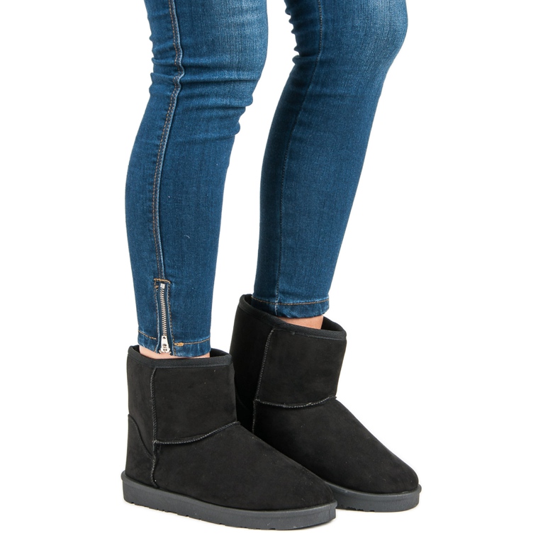 Vices Semišové mukluki svěráky černá 1