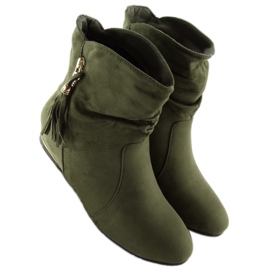 Zelená Dámské saszki boty VQ-362 Green 1