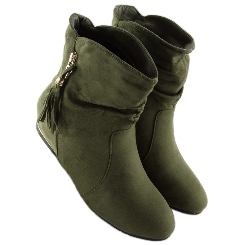 Zelená Dámské saszki boty VQ-362 Green zelený 1