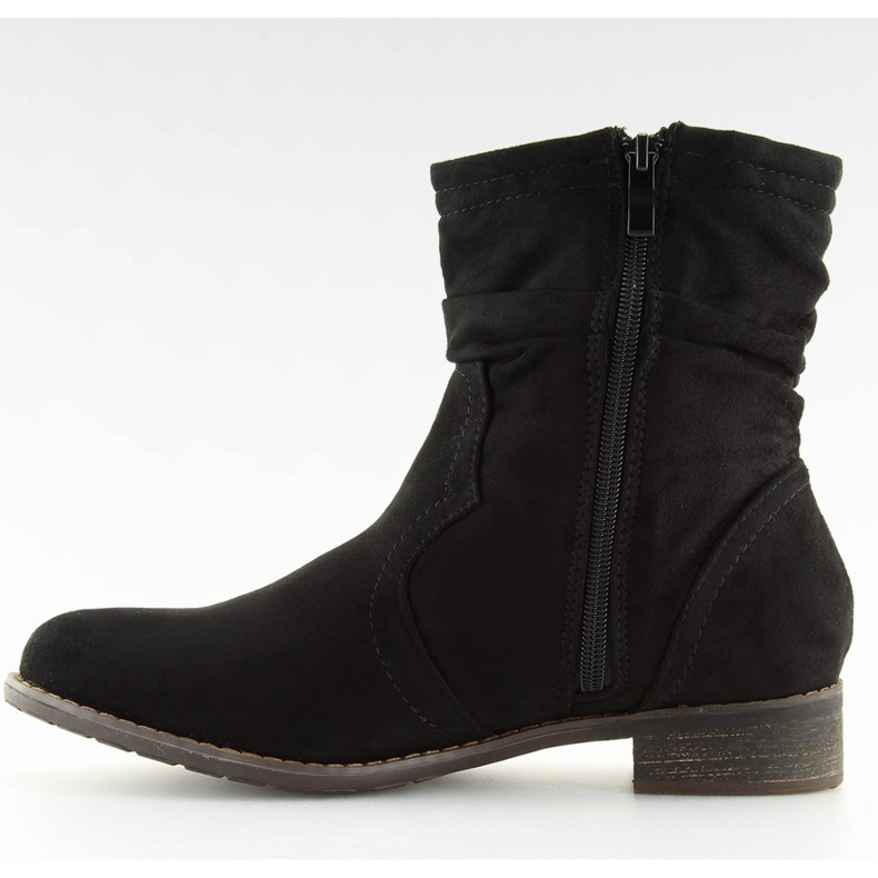 Černé Dámské černé boty 99-135 Black černý 2