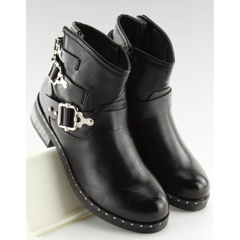 Černé dámské černé boty 7313-PA Black černý 2