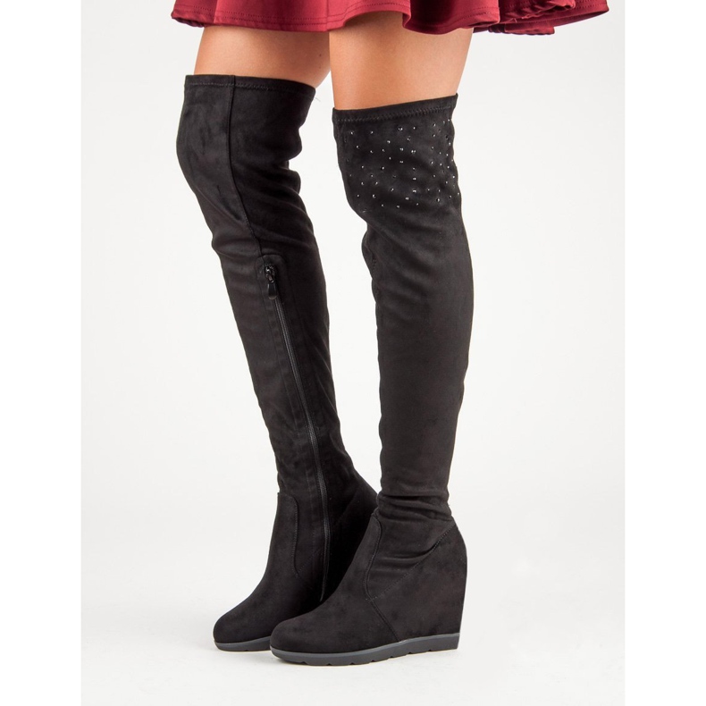 Kayla Boty na klínku černá 1