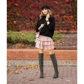 Boty na vysokém podpatku VINCEZA zelená 1 Boty na vysokém podpatku VINCEZA zelená 1