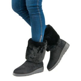 Kylie Módní zimní obuv černá 5