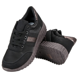 Kylie Černé módní tenisky černý 2