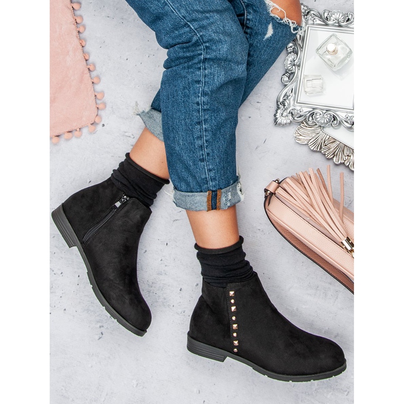 Seastar Dámské nízké kozačky černá 2