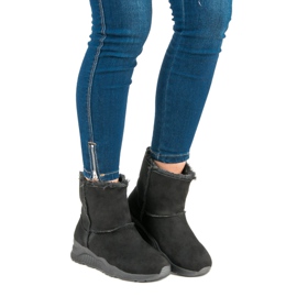 Černé sněhové boty černý 1