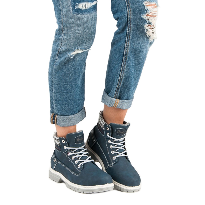 American Club Dámské americké trapery modrý 2