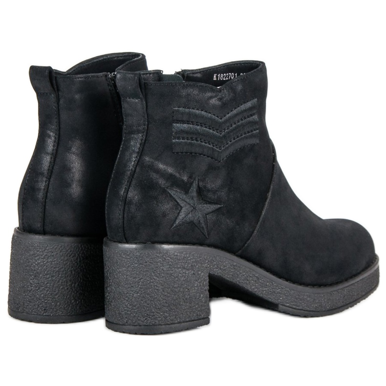 Kylie Vojenské dámské boty černý 2