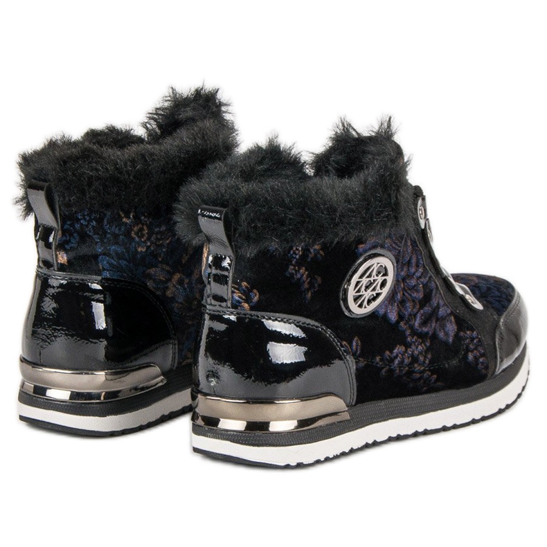 Aclys Módní vázané tenisky černý vícebarevný 1