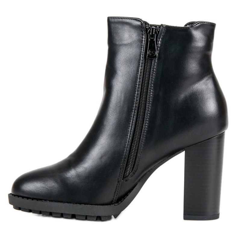 Kylie Černé kozačky na sloupku černá 1