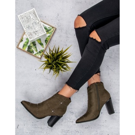 Kylie Khaki semišové boty vícebarevný zelená 1