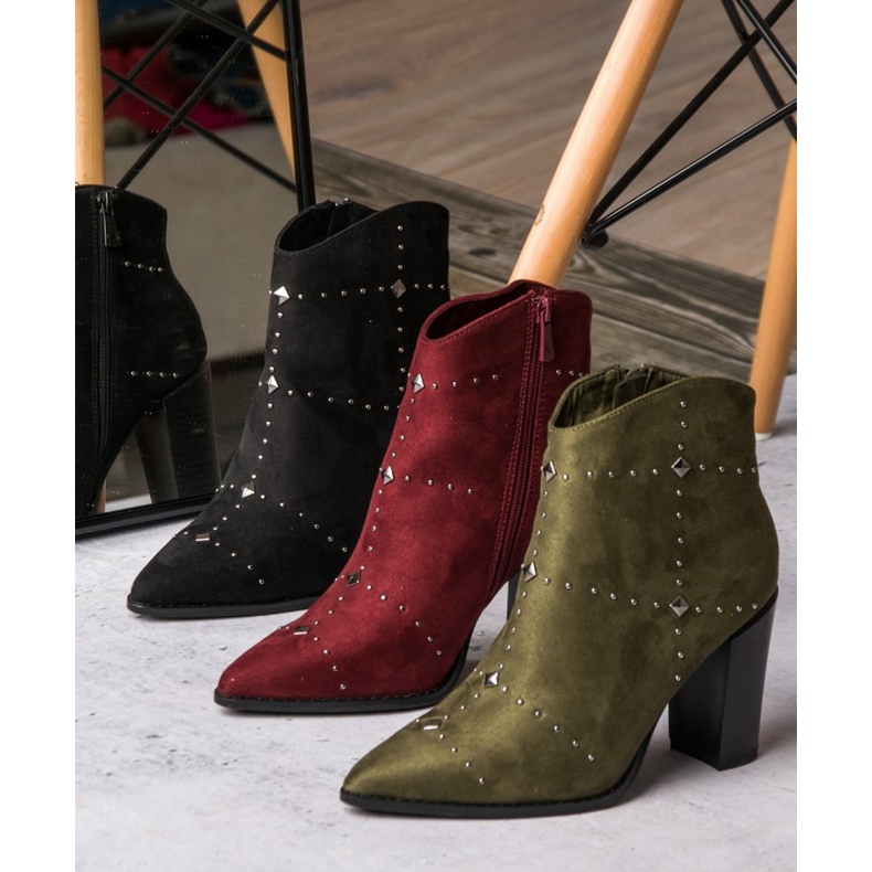 Kylie Khaki semišové boty vícebarevný zelený 2