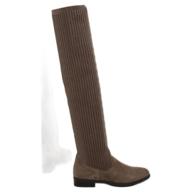 Hnědé boty mušketýr BM102 khaki hnědý 1