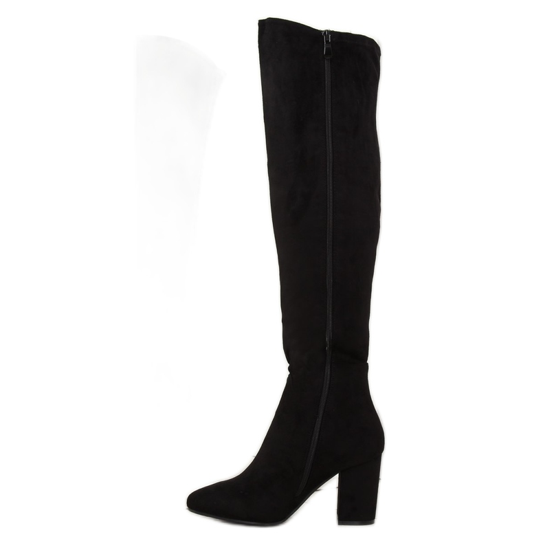 Černé boty na podpatku BH133-HB černé černá 2