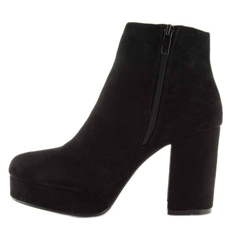 Černé boty na platformě YQ208 černá 2