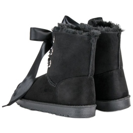 Kylie Svázané sněhové boty černá 3
