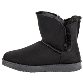 Kylie Semiš Mukluki černá 1