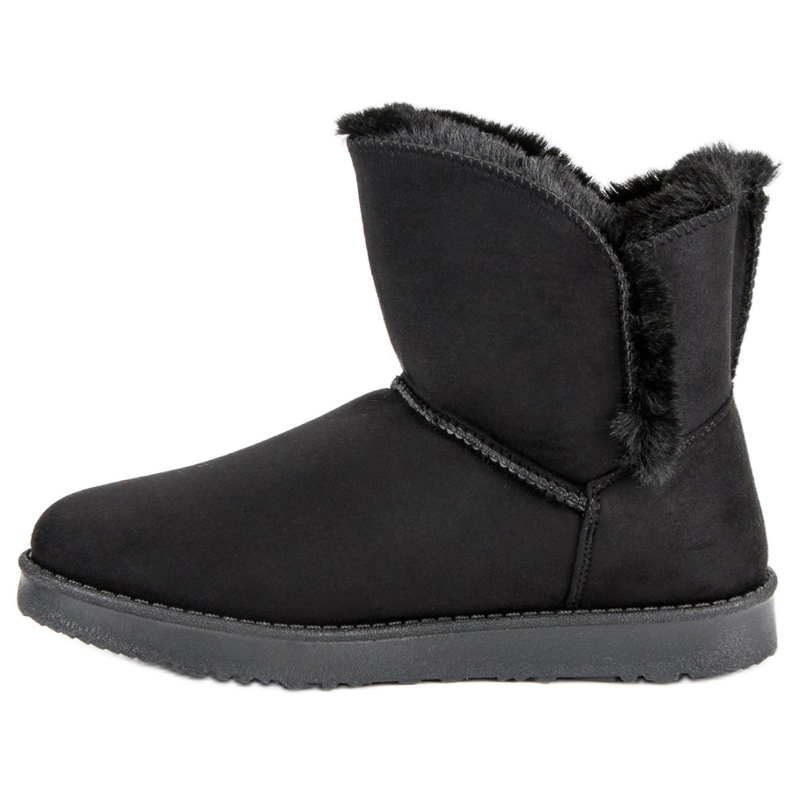 Kylie Semiš Mukluki černá 1