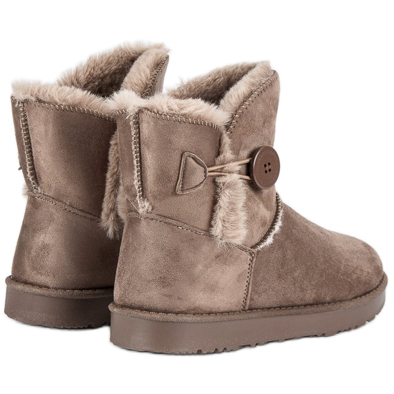 Kylie Semiš Mukluki hnědý 2