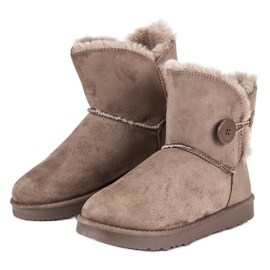 Kylie Semiš Mukluki hnědý 1