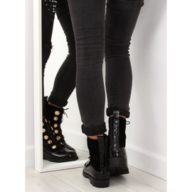 Velurové pracovníci s knoflíky černé R113p černé černá 1