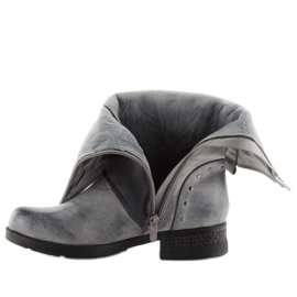 Šedé vojenské boty GD-ZN78 Grey šedá 2