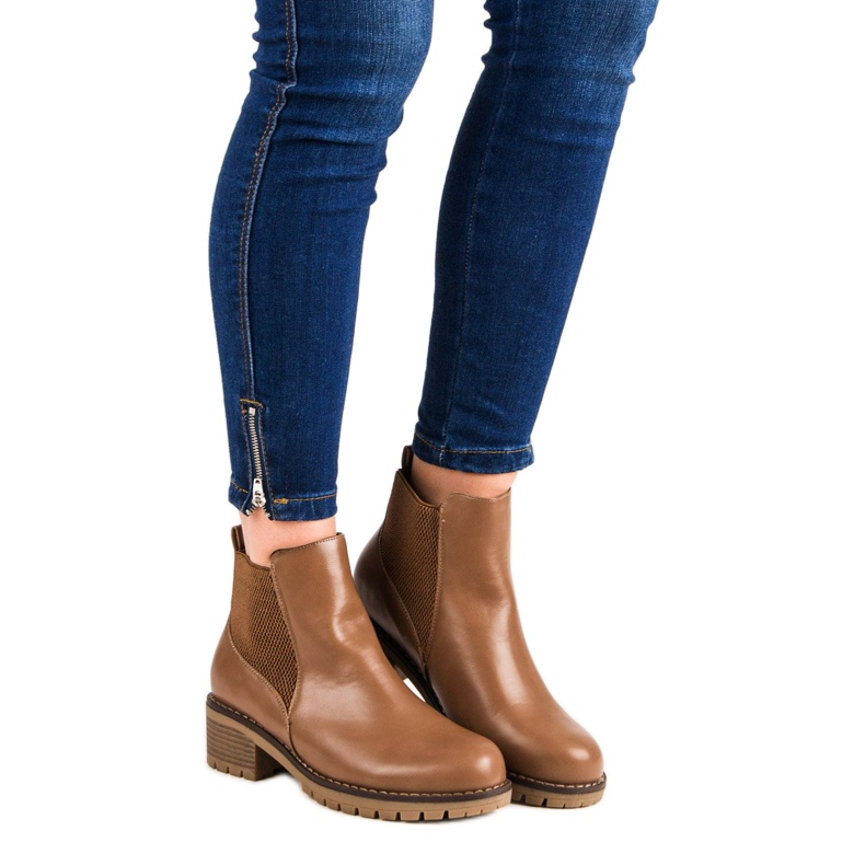 Chelsea boty hnědý 1