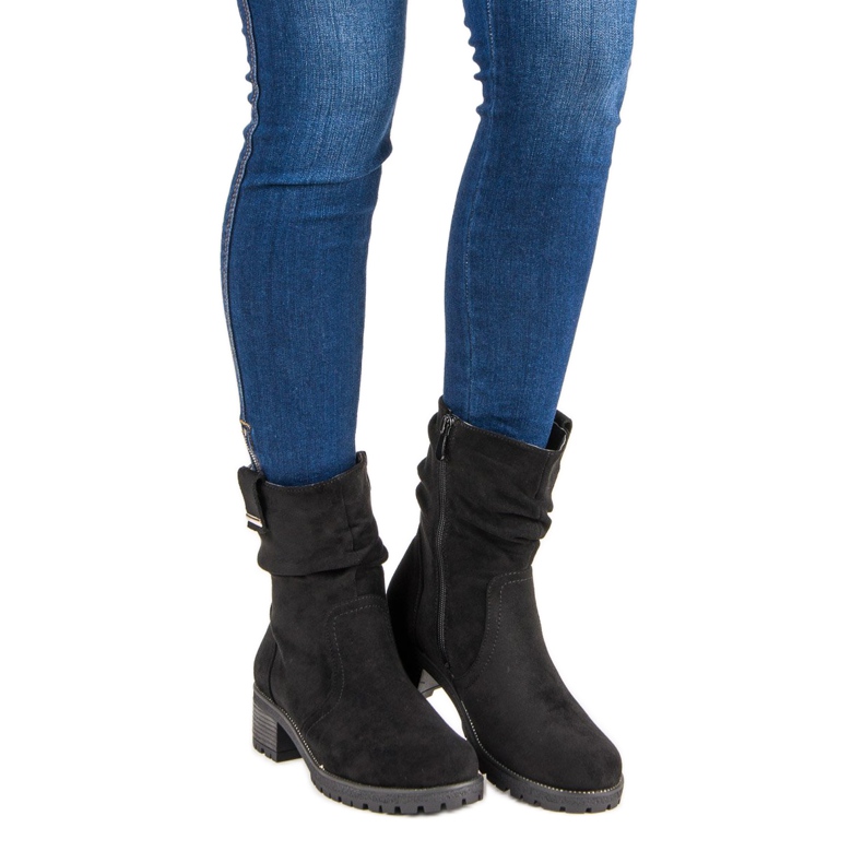 Filippo Vysoké dámské kozačky černý 1