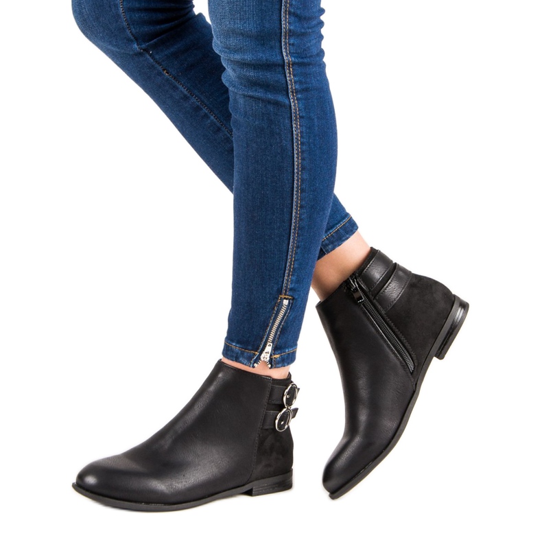 Super Mode Černé nízké boty černý 2