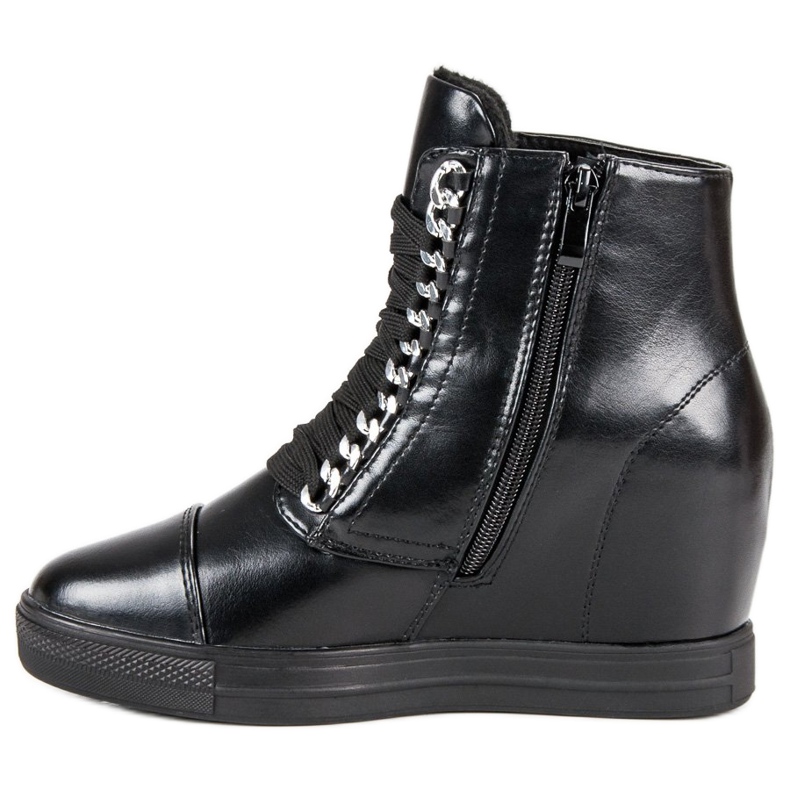 Seastar Sportovní klínové podpatky černá 1