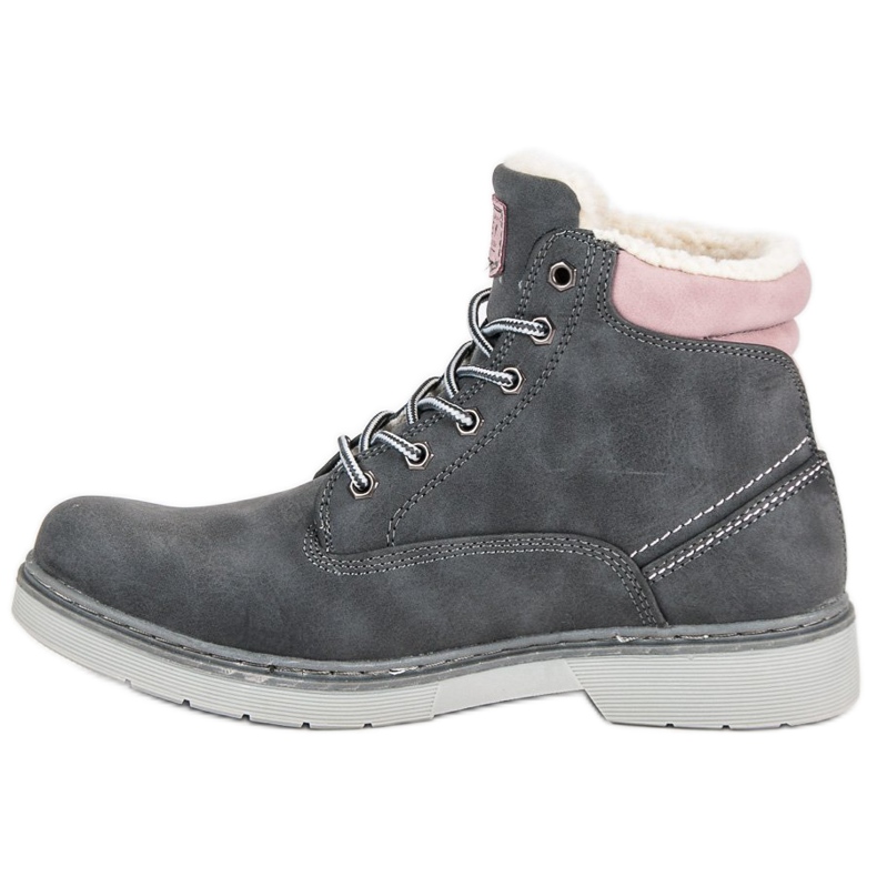 McKey Lovci s kabátem z ovčí kůže šedá 1