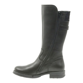 Ren But černé dlouhé boty 4371 černá námořnická modrá 2 Ren But černé dlouhé boty 4371 černá námořnická modrá 2