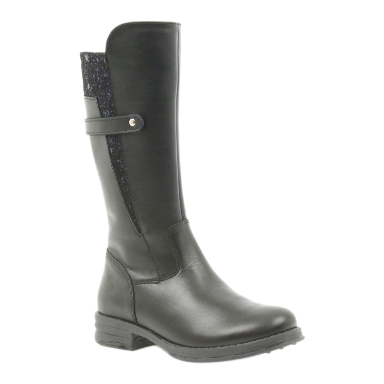 Ren But černé dlouhé boty 4371 černá námořnická modrá 1 Ren But černé dlouhé boty 4371 černá námořnická modrá 1