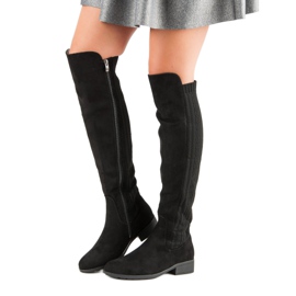 Filippo Boty na podpatku černý 1