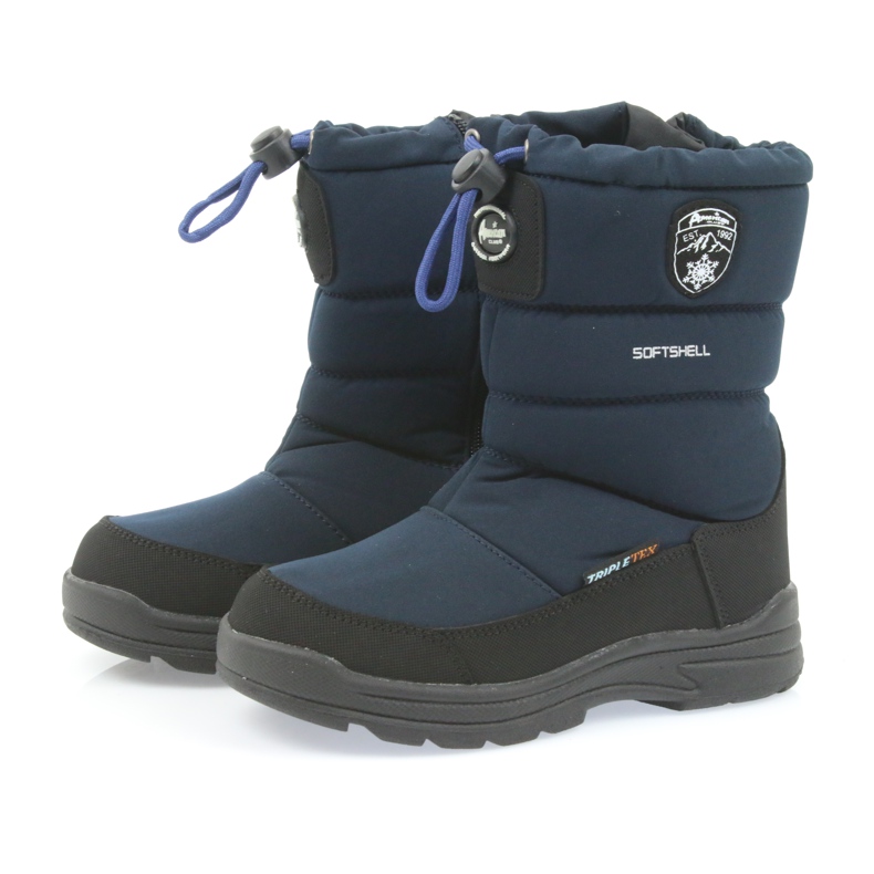 American Club Boty s membránou American 801SB navy blue černý námořnická modř 3