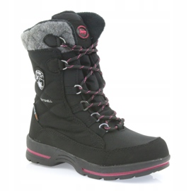 American Club Černé softshellové sněhové boty s americkou membránou SN19 / 20 černá růžový šedá 1