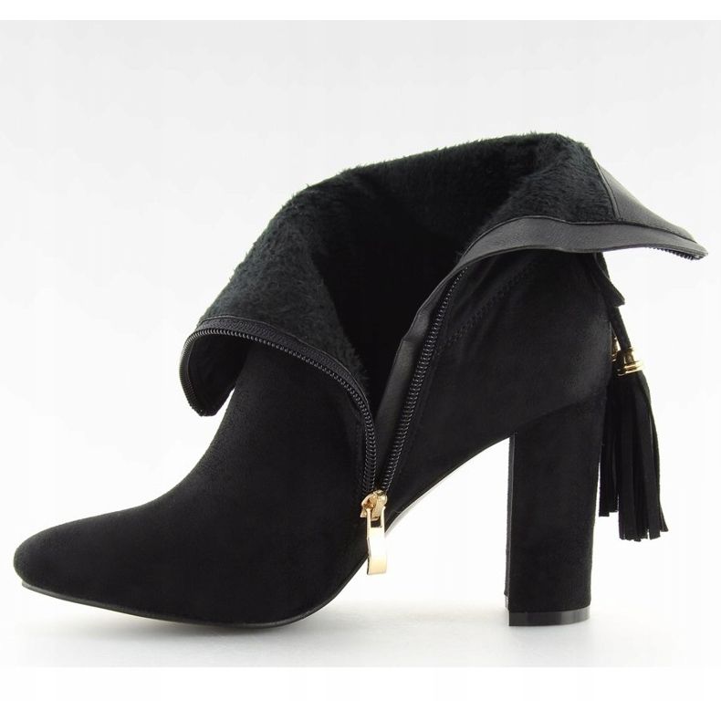 Černá FA183 Černé vysoké podpatky 2