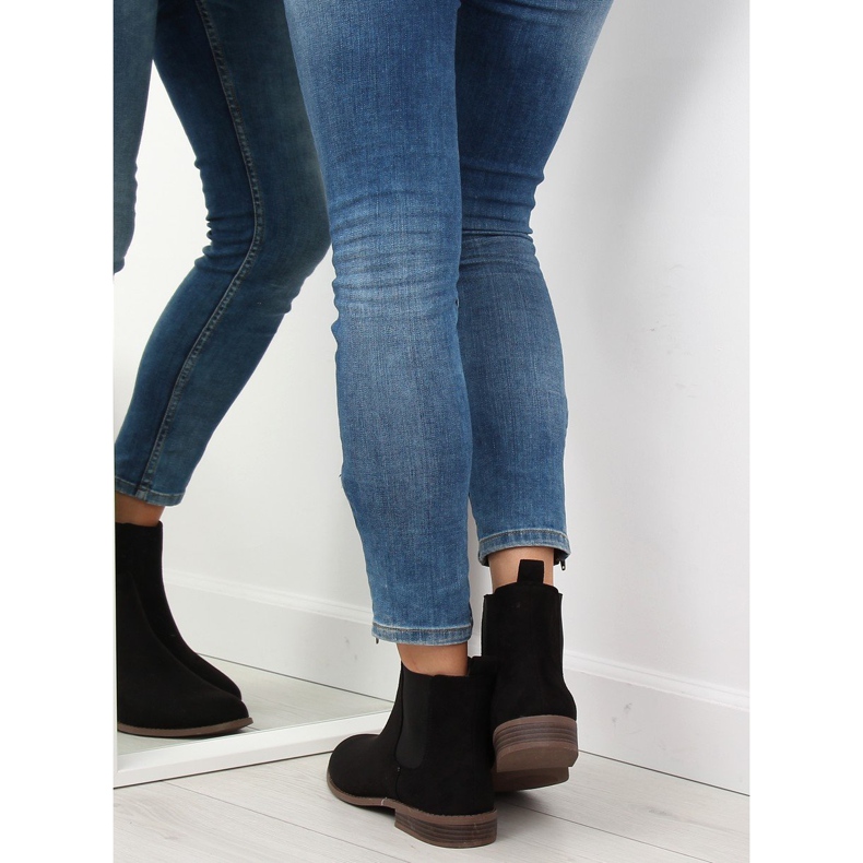 Černé dámské boty Chelsea LJ111 Nero černá 1 Černé dámské boty Chelsea LJ111 Nero černá 1