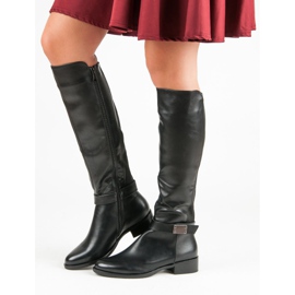 Černé boty VINCEZA černý 2