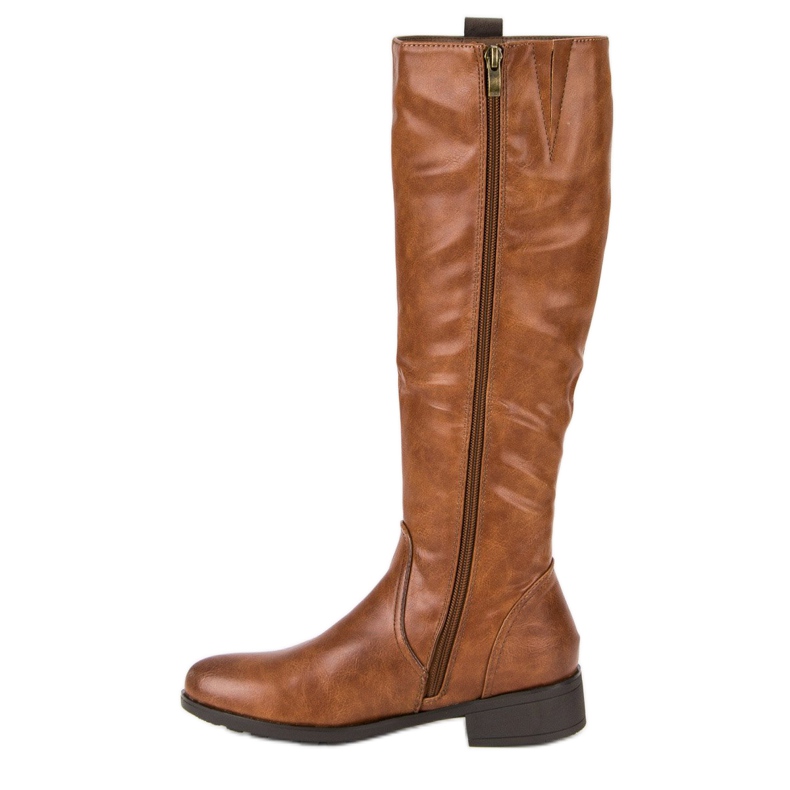 Filippo Klasické ploché kozačky hnědý 1 Filippo Klasické ploché kozačky hnědý 1