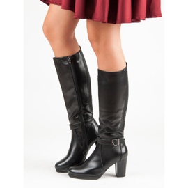 Filippo Teplé boty na sloupku černý 2