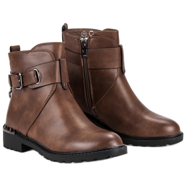 Groto Gogo Pohodlné dělnické boty hnědý 1