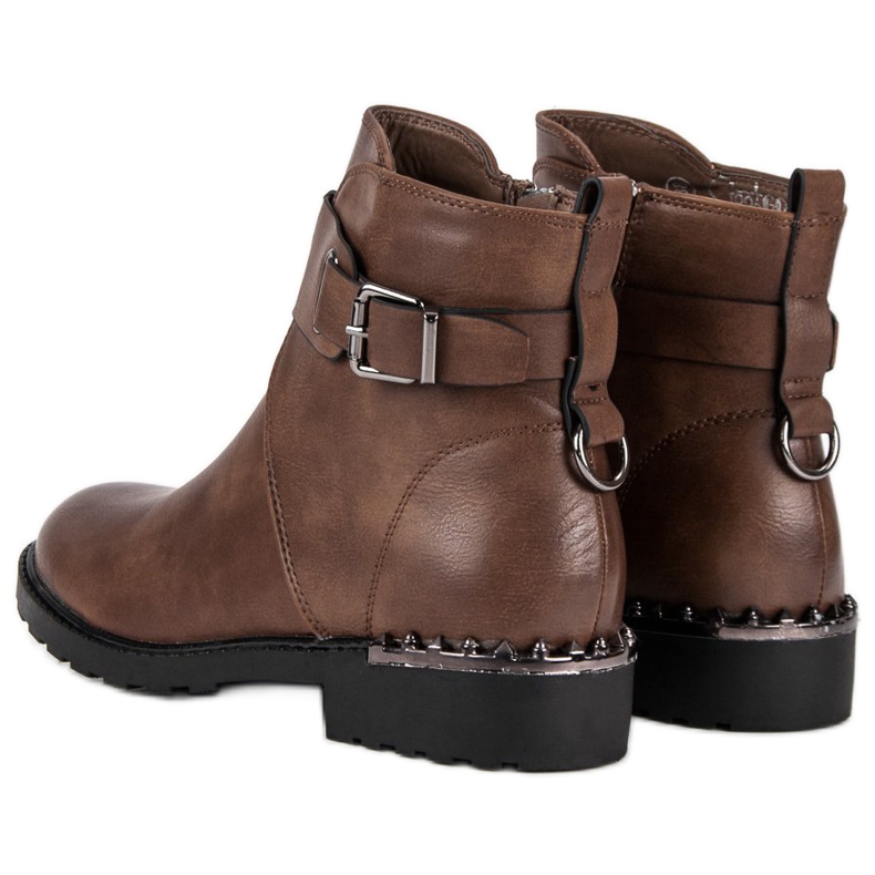 Groto Gogo Pohodlné dělnické boty hnědý 2