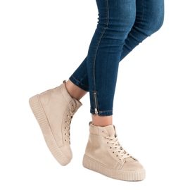 Wilady Tenisky Nad kotníkem hnědý 2 Wilady Tenisky Nad kotníkem hnědý 2