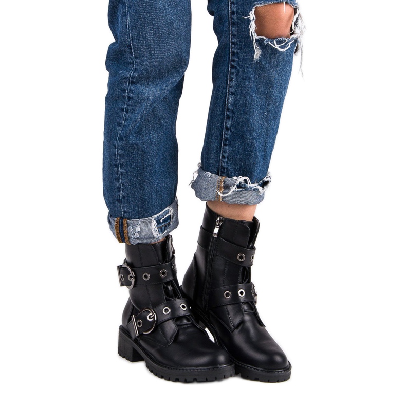 Sweet Shoes Černí dělníci černý 1