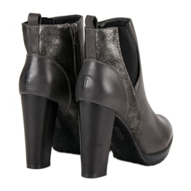 Erynn Sexy šedé kozačky šedá 1