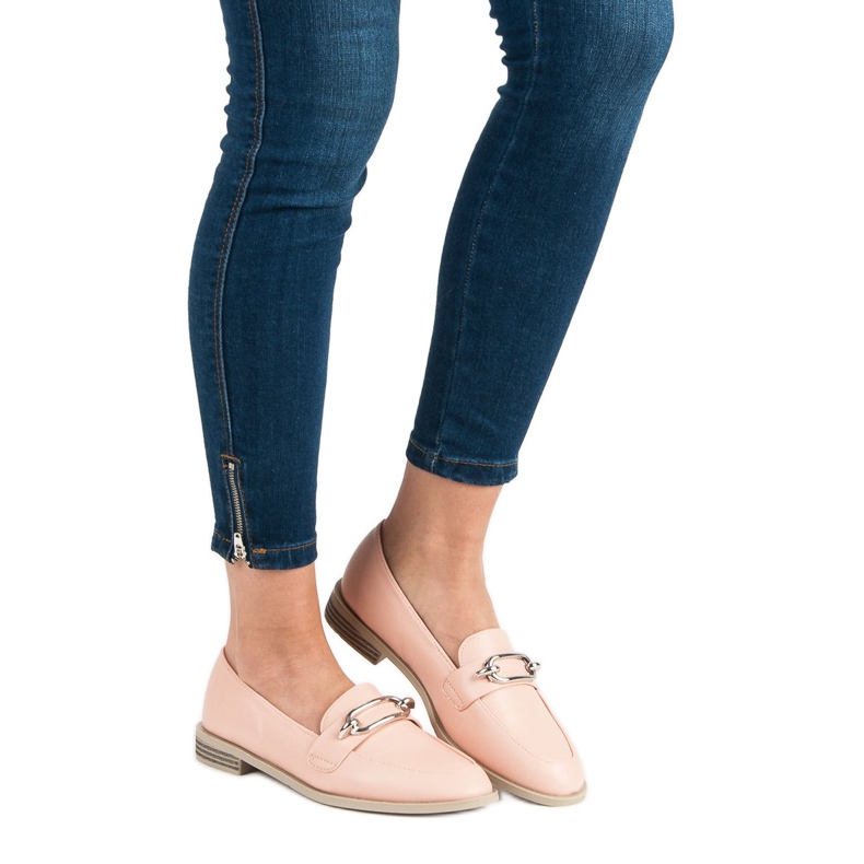 Super Me Práškové mokasíny růžový 1