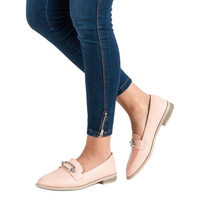 Super Me Práškové mokasíny růžový 2