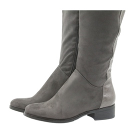 Šedé kozačky Filippo 379 šedá 5